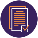 document with check mark icon