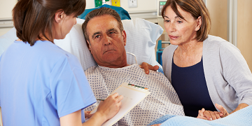 nurse at bedside